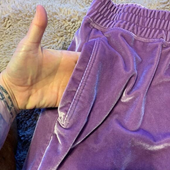 Athleta Velour Cropped Jogger - Picture 2 of 4